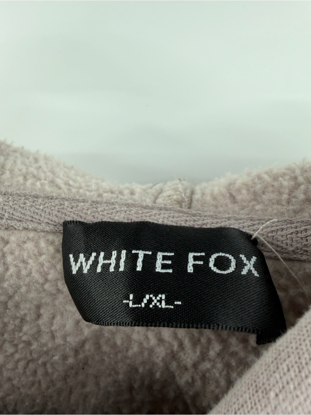 White Fox Offstage Hoodie Cinnamon Taupe Size L/XL - Picture 6 of 6